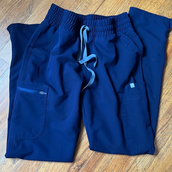 Figs Navy Blue Scrub Bottoms - Picture 1 of 2